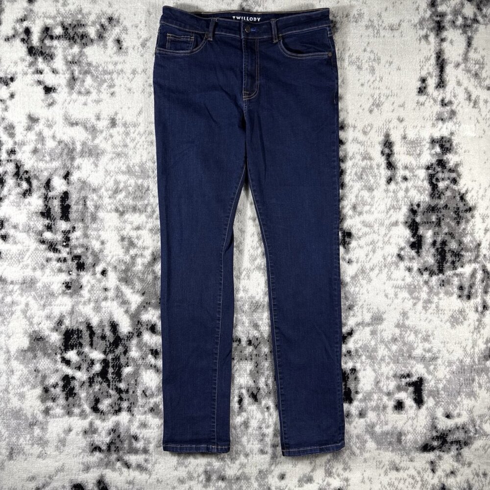 Twillory Jeans Mens Size 34x34 Dark Wash Viscose Comfort Stretch Technical Denim